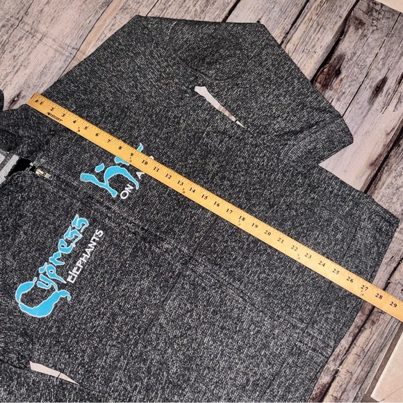 Cypress Hill Hoodie, Elephants On Acid Hooded Sweatshirt Gray Full Zip Sz Medium - Picture 5 of 8